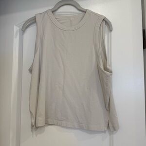 Lululemon Sleeveless Crew Neck Top - Cream
